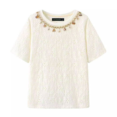 Lace Trim Cream Blouse
RM 59