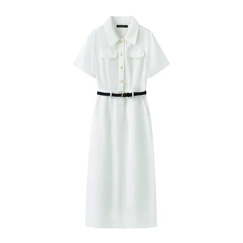 Elegant White Pleated Dress
RM 89